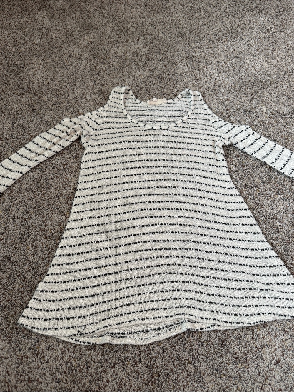 Altar’s State Women’s Cold Shoulder Striped Long Sleeve Knit Tunic — Size Small